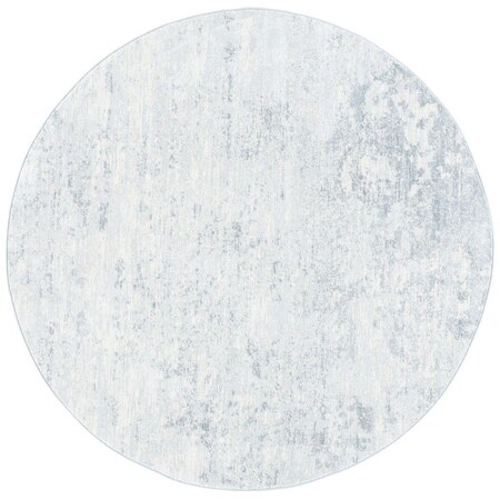 Safavieh 9 x 9 ft. Brentwood Contemporary Round Power Loomed Rug; Ivory & Grey BNT822A-9R